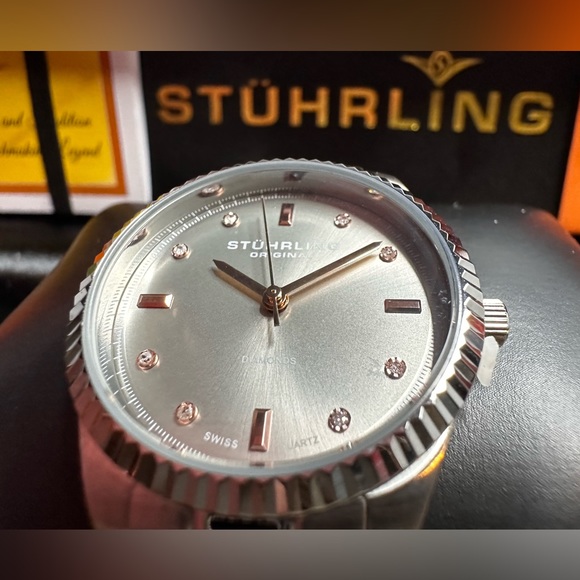 Stuhrling Original Women's 607L.03 "Symphony Allure" Watch with Diamonds - Picture 3 of 12